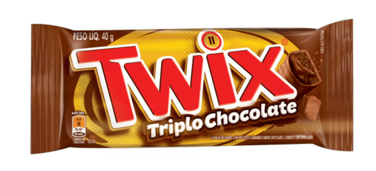 CHOCOLATE TWIX TRIPLO CHOCOLATE 40G - CHOCOLATE TWIX TRIPLO