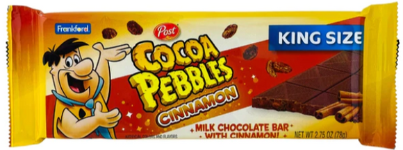 Cocoa Pebbles Cinnamon Milk Chocolate Bar - King Size - 2.75 oz