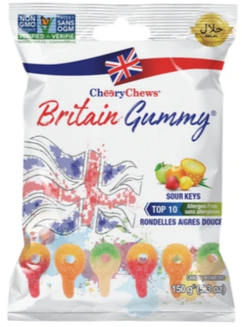 Britain Gummy - Sour Keys - 5.3 oz