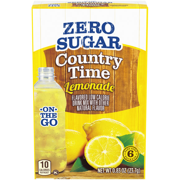 Country Time Zero Sugar Singles To Go - Lemonade