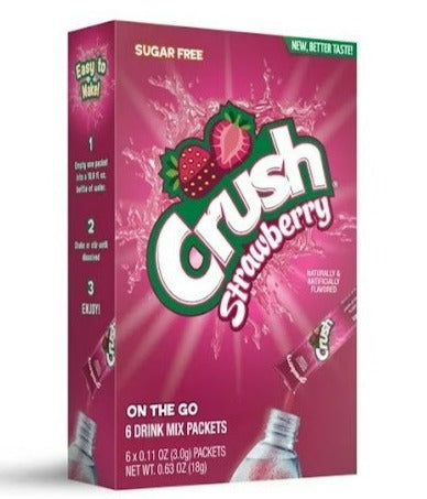 Crush Zero Sugar Singles To Go - Strawberry