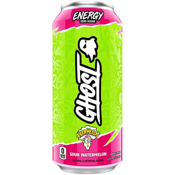 Ghost Energy Drink - WarHeads Sour Watermelon (473 ml)