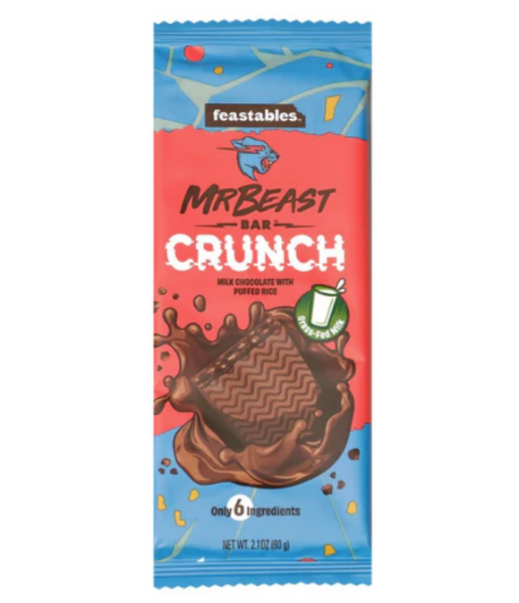 Mr Beast Crunch Chocolate Bar - 2.1 oz