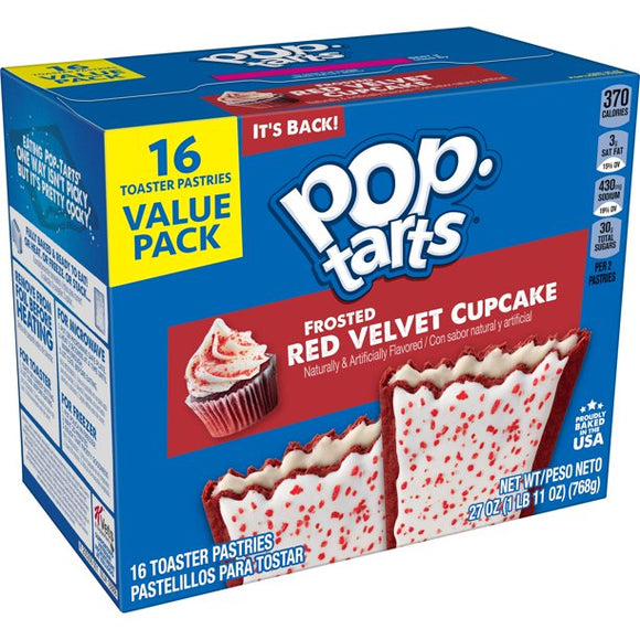Pop Tarts Frosted Red Velvet Cupcake - 16 Pack