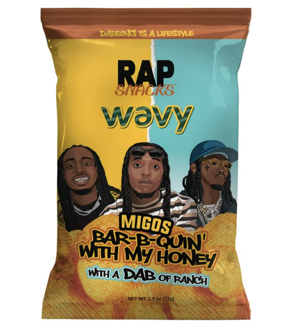 Rap Snacks - Migos Honey BBQ & Ranch Chips - 2.5 oz