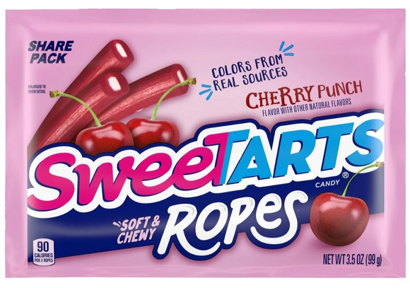 Sweetarts Soft and Chewy Ropes - Cherry Punch - 3.5 oz
